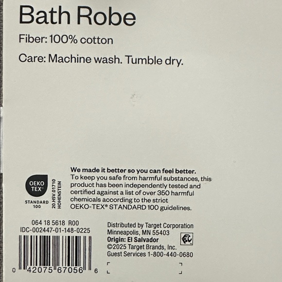 🆕 Room Essentials Gray Bath Robe
100% cotton - Picture 5 of 7